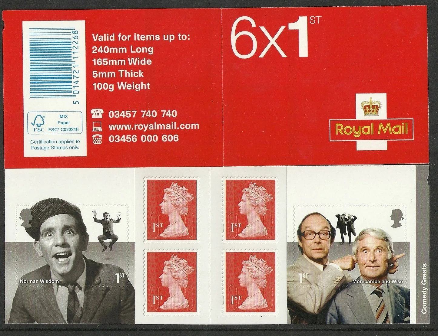 Gr. Britain 2015 Comedy greatest Markenheftchen postfrisch/mnh