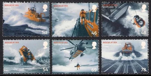 Gr. Britain 2008 Rescue on sea - ship - MNH