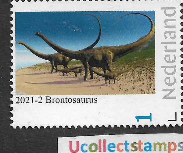Netherlands 2021-2 Prehistory Brontosaurus MNH