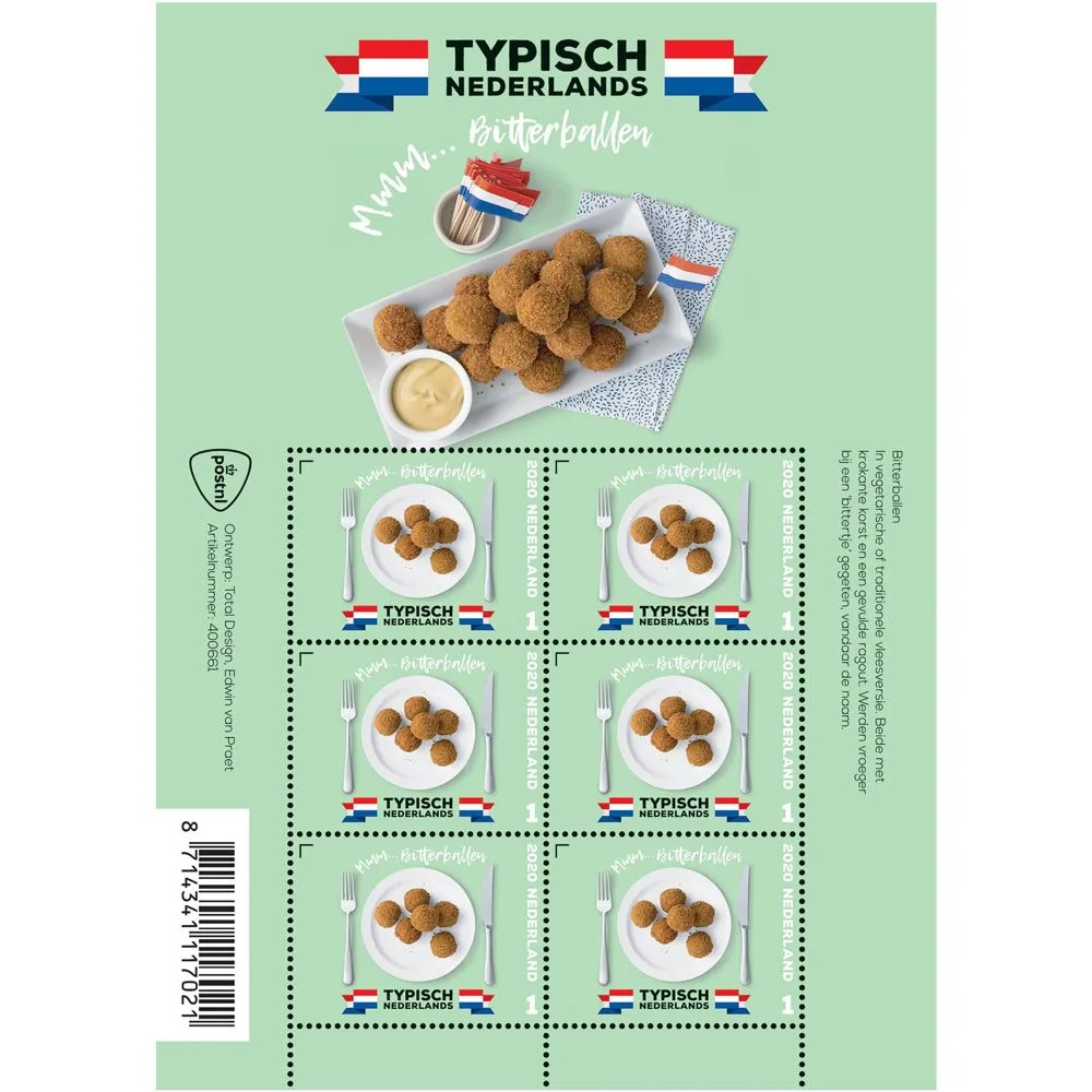 Niederlande 2020 Typisch Niederlande Bitterballen V3848 Bogen postfrisch