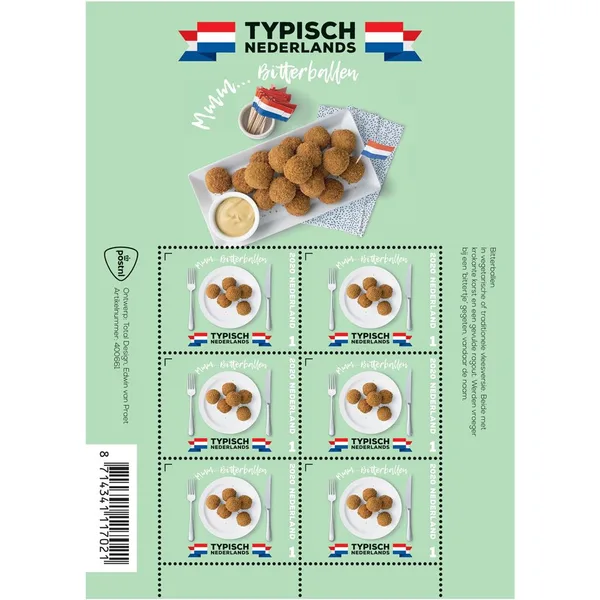 Netherlands 2020 Typical Netherlands Bitterballen V3848 sheet MNH