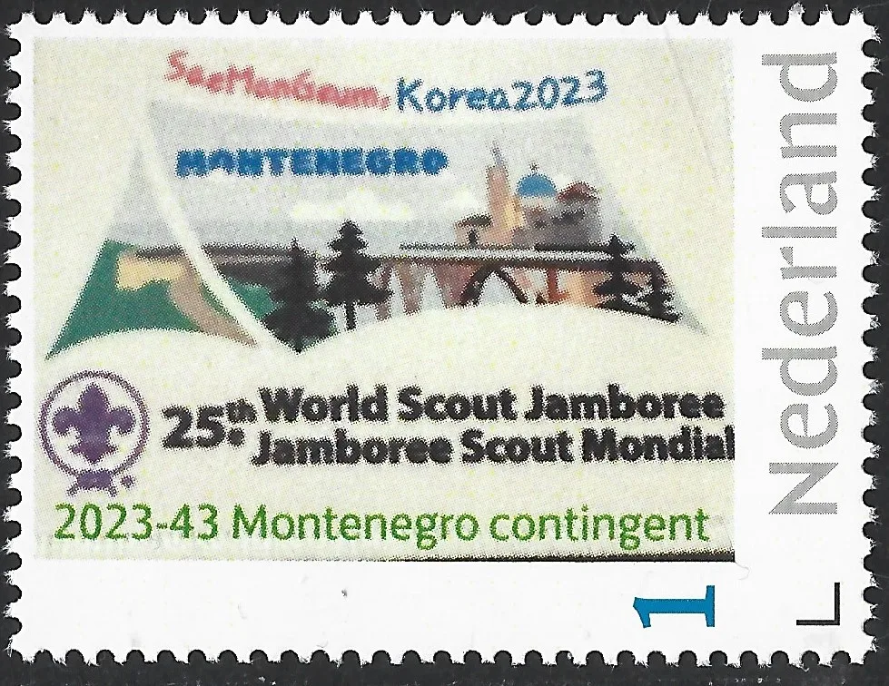 Niederlande 2023-43 Scouting Jamboree SeaManGeum Montenegro Kontingent postfrisch/mnh