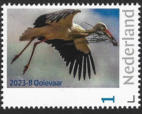 Pays-Bas 2023-8 Oiseaux Cigogne neuf/mnh