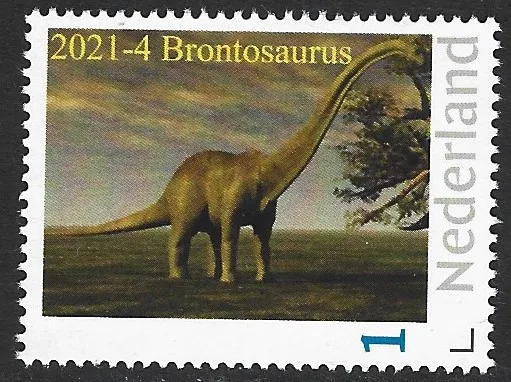 Pays-Bas 2021-4 Préhistoire Brontosaurus neuf/mnh