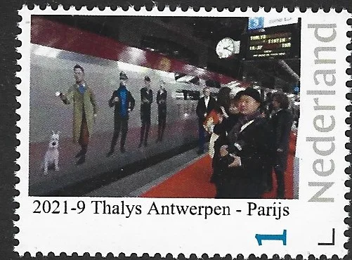 Pays-Bas 2021-9 Trains Tintin Belgique neuf/mnh