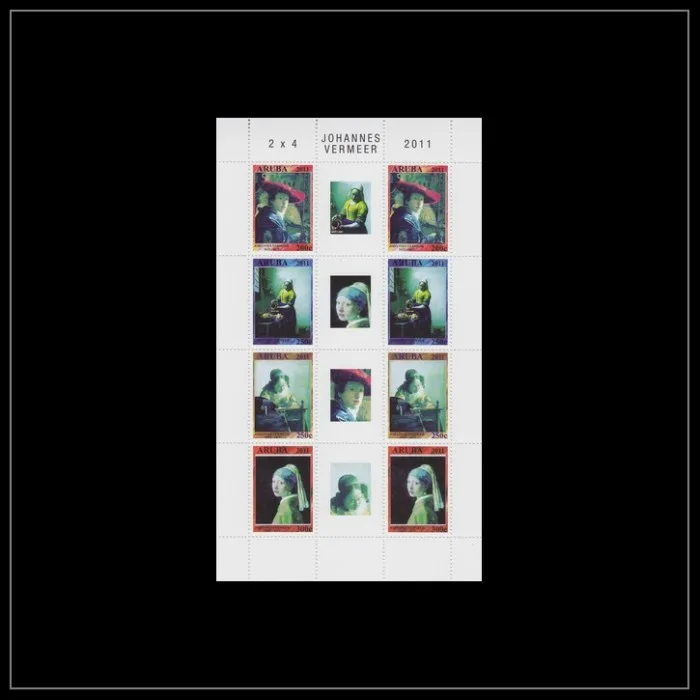 Aruba V564-567 Johannes Vermeer - paintings 2011 sheetlet MNH