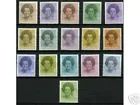 Netherlands 1237-1252 Definitive series Queen Beatrix in black 1981-1990 MNH