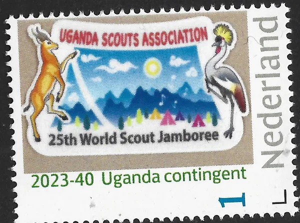 Netherlands 2023-40 Scouting Jamboree SeaManGeum Uganda contingent MNH