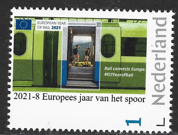 Nederland 2021-8 Treinen Trains European year of rail postfris/mnh
