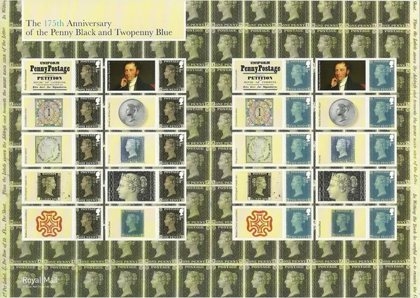 Gr. Britain 2015 Penny Black smiler sheet MNH