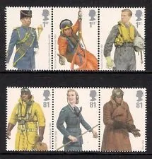 Gr. Britain 2008 Uniformen postfris/mnh