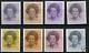 Netherlands 1238a-1251a Franking series Queen Beatrix in black coil stamps 1981-1990 MNH