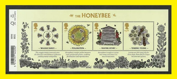 Gr. Britain 2015 Bijen Bees blok-m/s postfris/mnh
