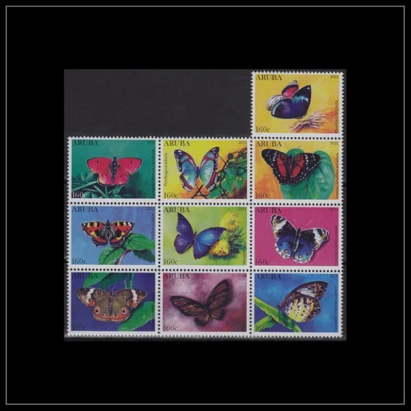 Aruba 574-583 Butterflies 2011 MNH