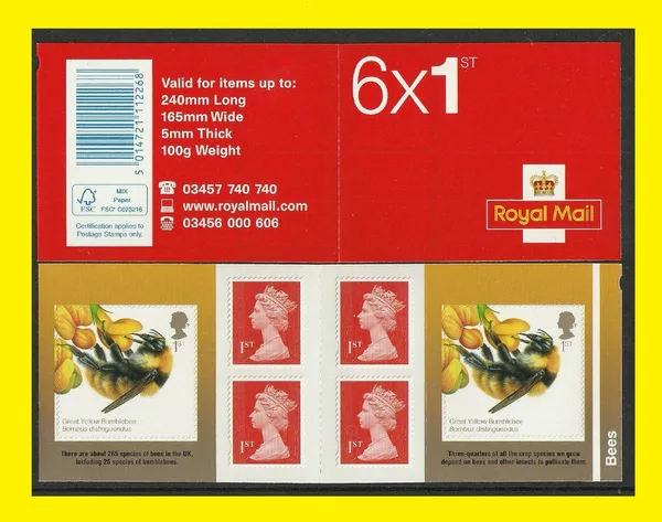 Gr. Britain 2015 Bijen Bees postzegelboekje zelfklevend postfris/mnh