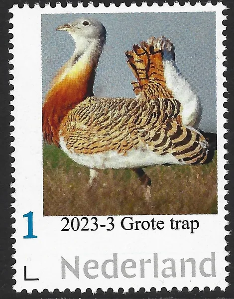 Netherlands 2023-3 Birds: Great Bustard MNH