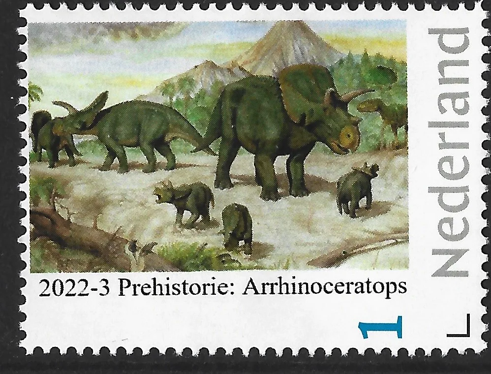 2022-3 Nederland Prehistorie - prehistoric: Arrhinocerat postfris/mnh