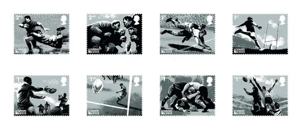 Gr. Britain 2015 WK Rugby postfris/mnh