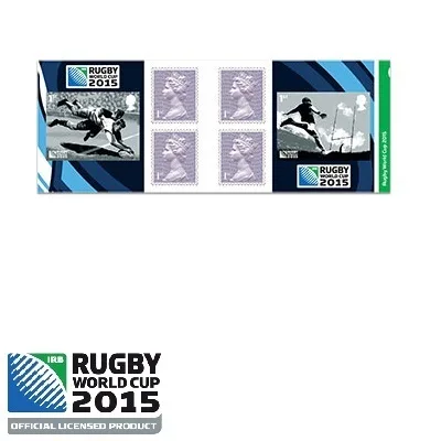 Gr. Britain 2015 Rugby World Cup postage stamp booklet self-adhesive MNH