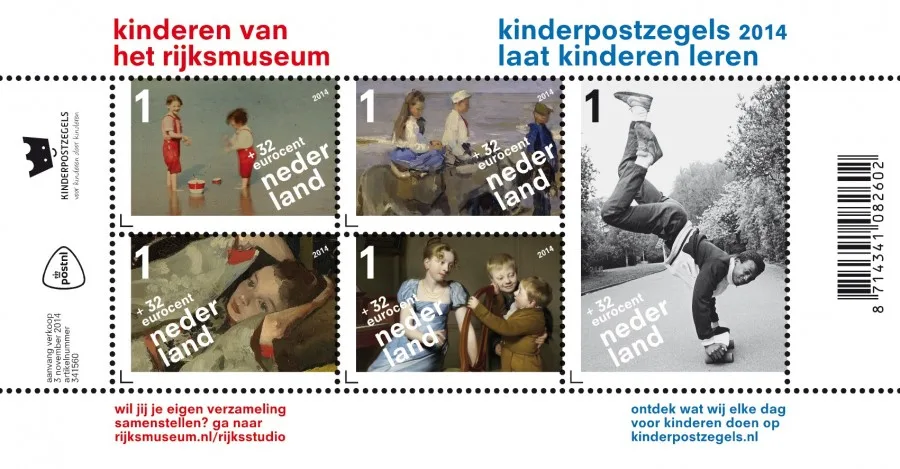 Nederland 3235v Kinderzegels 2014 blok-m/s postfris/mnh