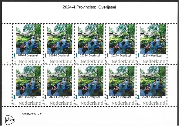 Netherlands 2024-4 Provinces: Overijssel sheetlet MNH