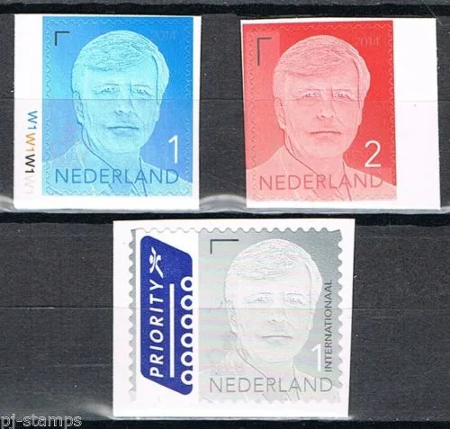 Netherlands 3256-3258 King Willem-Alexander 2014 (reprint new crown) MNH