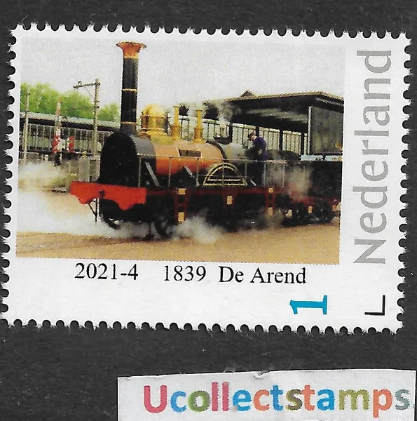 Nederland 2021-4 Treinen Trains De Arend 1839 1e Nederlandse Stoomtrein postfris/mnh