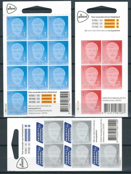 Netherlands V3256-3258 Franking King W. Alexander reprint 2015 MNH