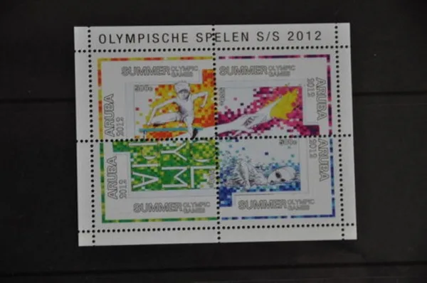 Aruba 598-601 Olympic Games London 2012 block-m/s MNH