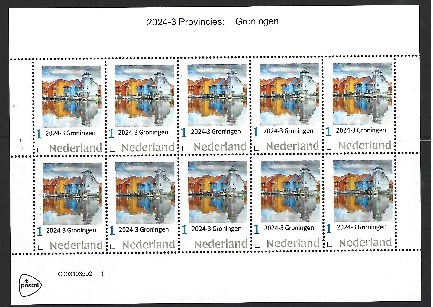 Niederlande 2024-3 Provinzen: Groningen Block postfrisch/mnh