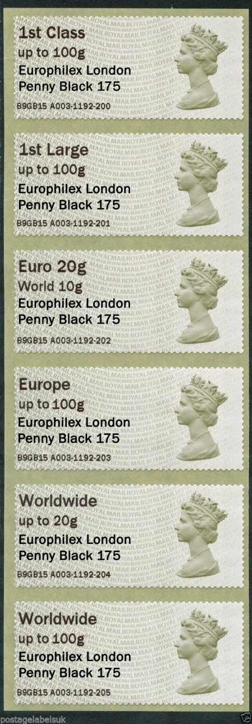 Gr. Britain 2015 Post & Go surcharge Europhilex WWI postfris/mnh