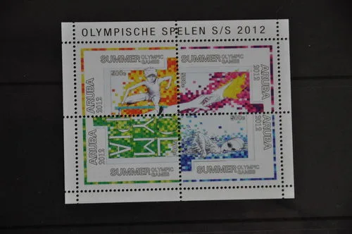 Aruba 601 Olympic Games London 2012 block MNH