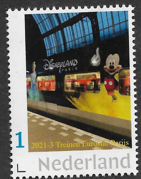 Nederland 2021-3 Treinen Trains Disneyland TGV postfris/mnh