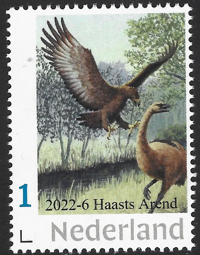 2022-6 Nederland Prehistorie - prehistoric: Harpgornis Haast Arend postfris/mnh