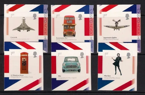 Großbritannien 2009 British Design 6 Marken selbstklebend postfrisch/mnh