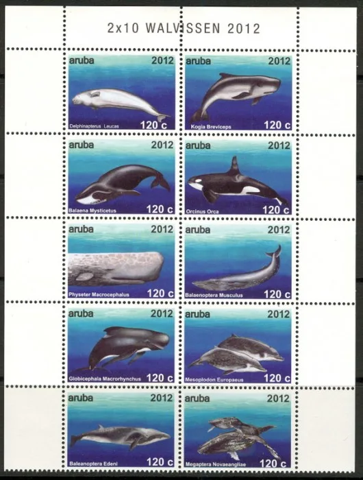 Aruba 603-612 Marine Mammals 2012 MNH