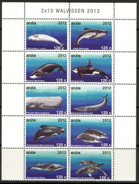 Aruba 603-612 Marine Mammals 2012 MNH