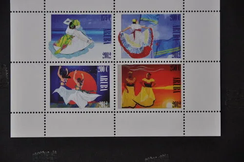 Aruba 613-616 Caribische klederdracht 2012 postfris/mnh