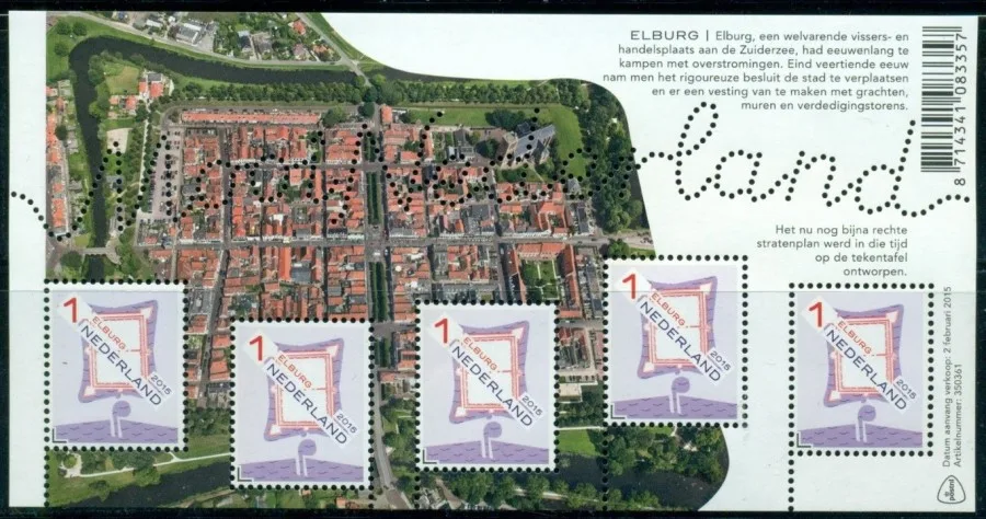 Nederland 3270 Mooi Nederland Elburg (67) 2015 blok postfris/mnh
