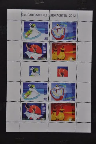 Aruba V613-616 Caribische klederdracht 2012 vel postfris/mnh