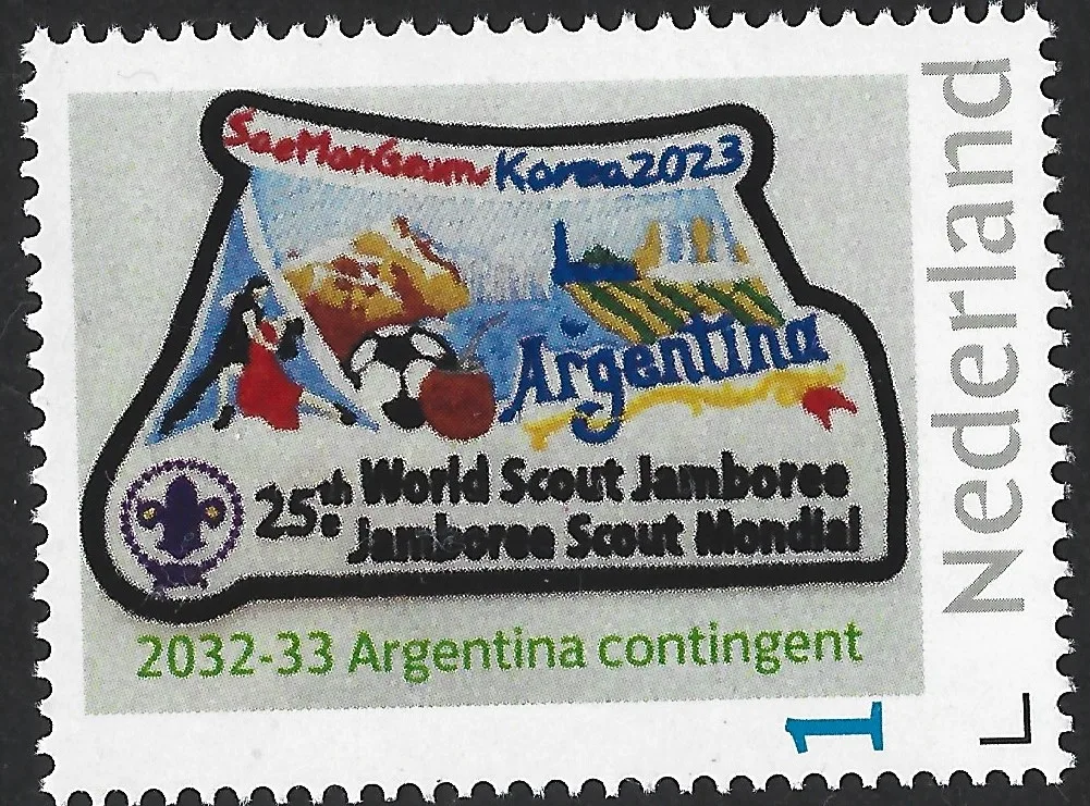 Pays-Bas 2023-33 Jamboree Scouting SeaManGeum contingent Argentine neuf/oblitéré