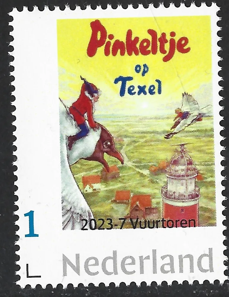 Pays-Bas 2023-7 Livres pour enfants Pinkeltje à Texel Phare neuf/mnh
