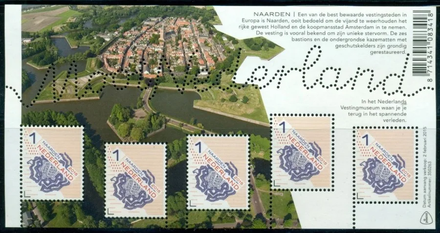 Netherlands 3271 Beautiful Netherlands Naarden (68) 2015 block MNH