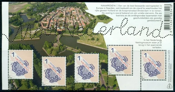 Nederland 3271 Mooi Nederland Naarden (68) 2015 blok postfris/mnh