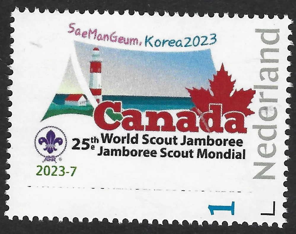 Niederlande 2023-7 Scouting Jamboree SeamanGeum lighthouse Canada contingent postfrisch/