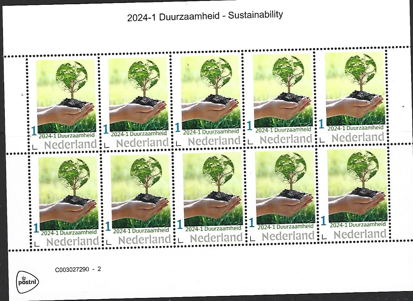 Pays-Bas 2024-1 Durabilité sheetlet neuf/mnh