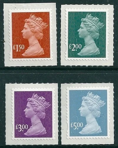 Gr.Britain 2009 Frankeer Machin hoge waarden (4) postfris/mnh