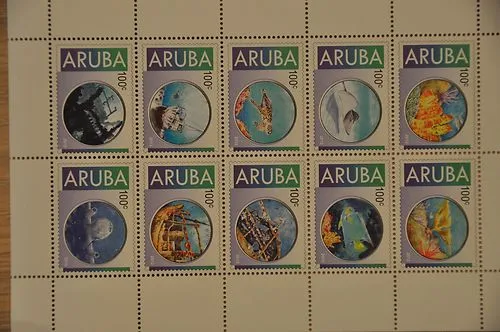 Aruba 635-644 Onderwaterleven en duiken 2012 postfris/mnh