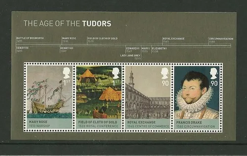 Gr.Britain 2009 Age of Tudor blok postfris/mnh