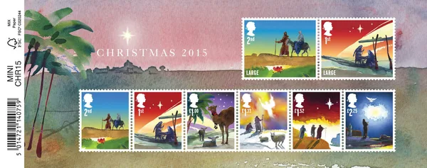 Gr. Britain 2015 Kerstmis christmas blk-m/s postfris/mnh